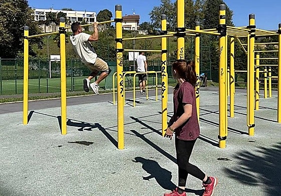 Calistenia. Imagen de un parque de calistenia, opción que ha sido la más apoyada por los vecinos de Urnieta.