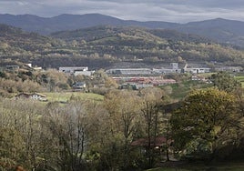Vista general del polígono industrial de Lezo.