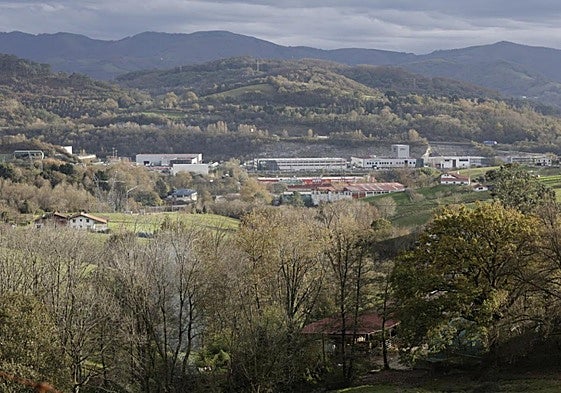 Vista general del polígono industrial de Lezo.