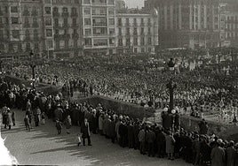 En 1961 empezó la concentración en Alderdi-Eder (aún sin usar la terraza).
