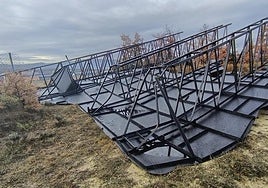 Ernai derriba el último de toro de Osborne del País Vasco