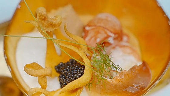 Bogavante y caviar, un auténtico lujo de receta