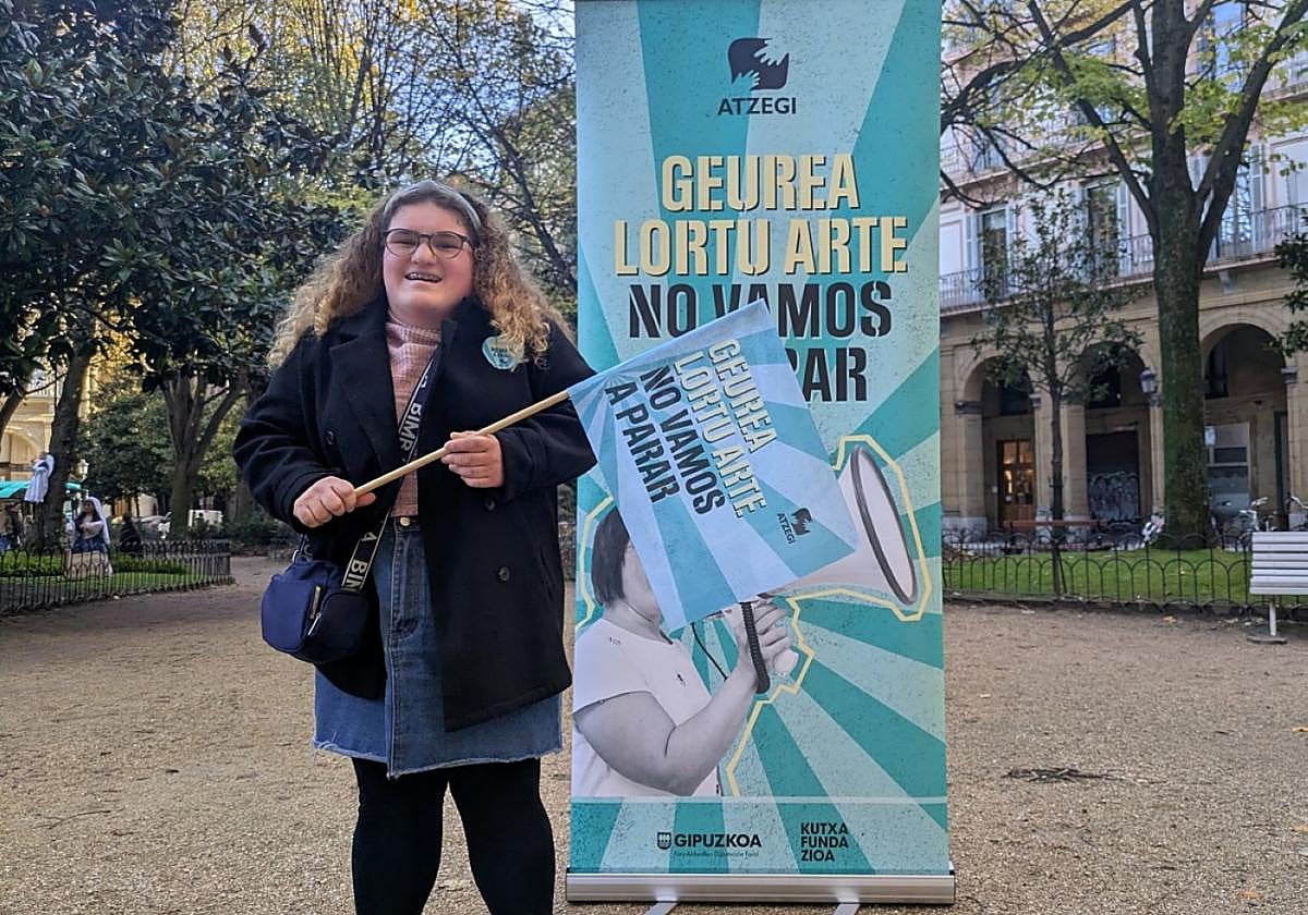 La legazpiarra Magda Dabrowska, voz importante dentro de la campaña de sensibilización de Atzegi de este año.