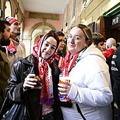 El fútbol ha hecho que muchos asturianos pasen el puente en Donostia