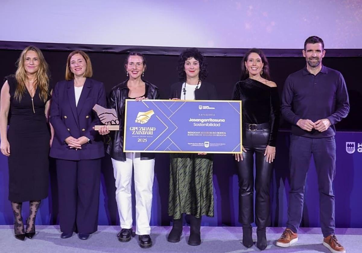 Premiados. Iniciativas reconocidas junto alos responsables políticos.