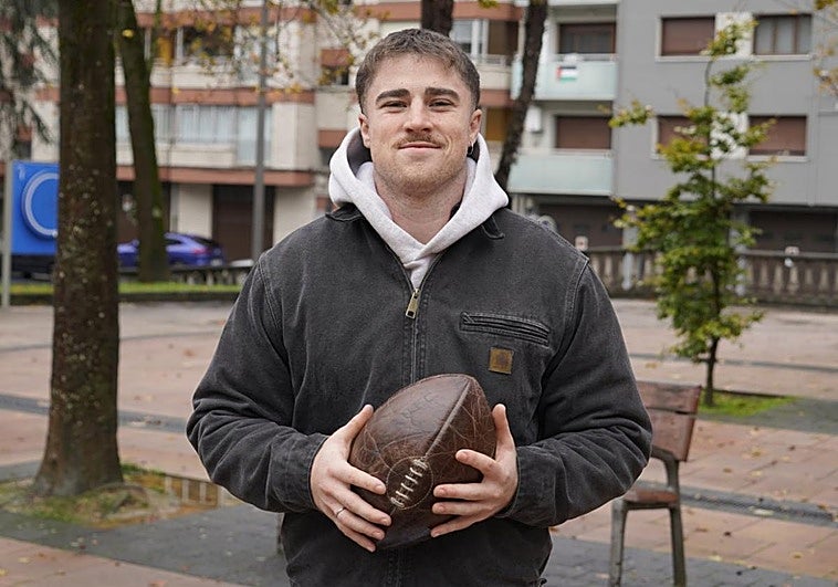 Xabier Martin, jugador de rugby guipuzcoano: «Me voy a Nueva Zelanda para crecer y vivir el rugby al máximo nivel»