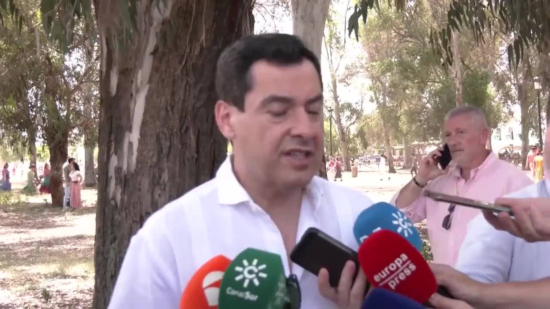 Moreno defiende su asistencia a la movilización de este domingo en Madrid
