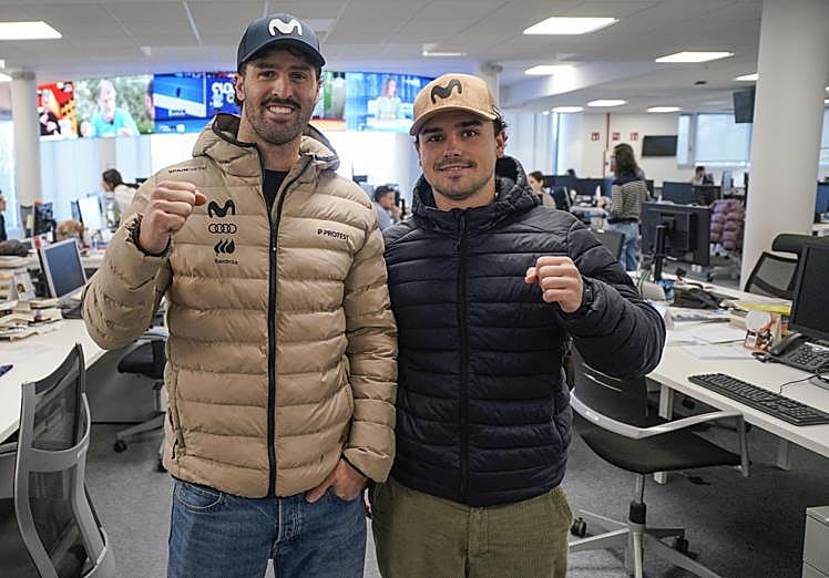 Lucas Eguibar and Álvaro Romero visit the DV editorial office.