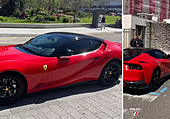 Alquila un Ferrari por 2.000 euros al mes y la policía se lo quita en Biarritz