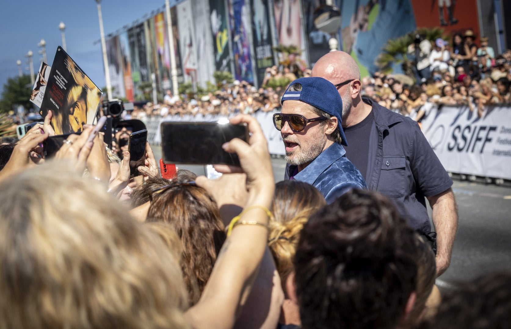 Brad Pitt revoluciona San Sebastián