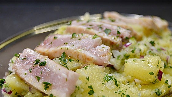 Receta de papas aliñás con bonito del norte