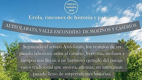 Urola Turismoa organiza una nueva visita guiada en Zestoa este domingo