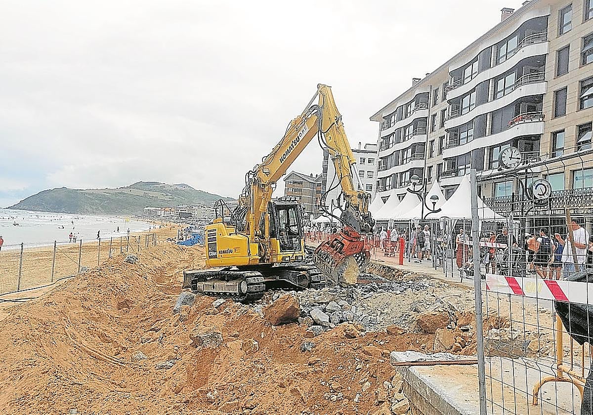 Las obras que se llevan a cabo en el malecón siguen a buen ritmo