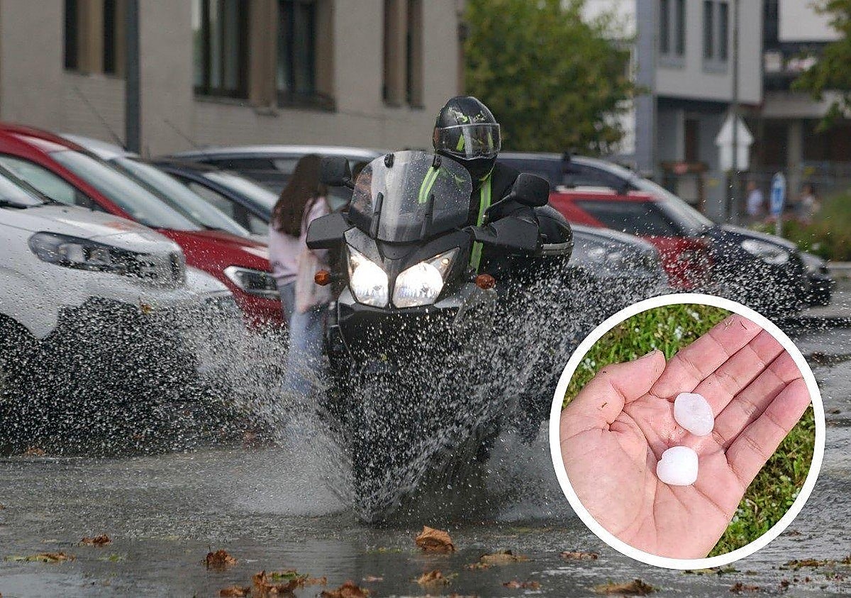 Una intensa granizada sorprende a Urola Kosta