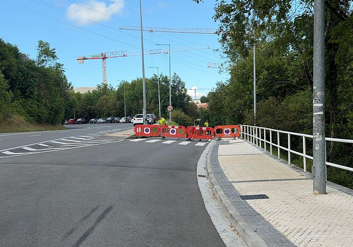 El vial de acceso a Illunbe desde Amara se reabre en octubre