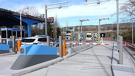 Arrancan los trabajos de renovación del peaje de Zumaia-Zestoa de la AP-8