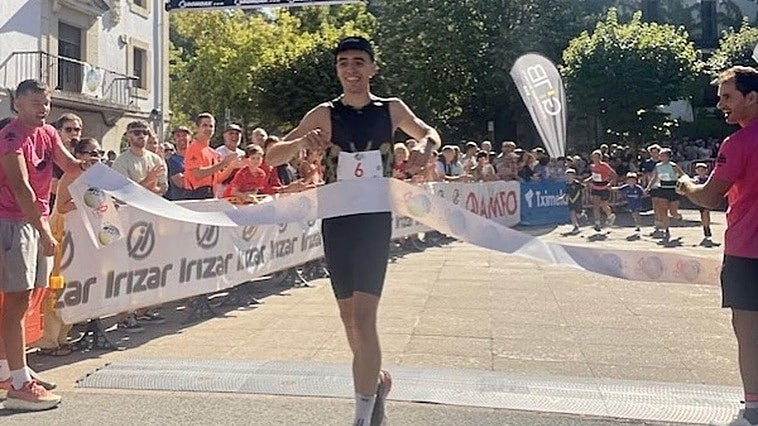 Ibai Larrea reescribe el récord del Axari Trail en Idiazabal