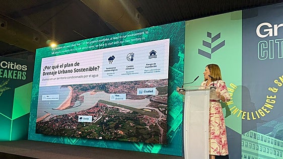 La alcaldesa Laborda presenta en el congreso Green Cities de Málaga el plan comarcal antiinundación