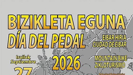 El Día del Pedal volverá a llenar Eibar de ciclismo este domingo