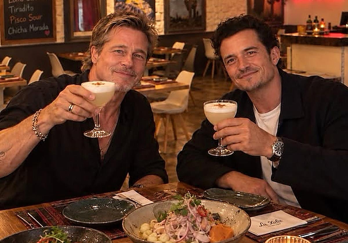 Ni cenó en un restaurante peruano ni posó con Orlando Bloom: la inteligencia artificial pasea a Brad Pitt por la hostelería donostiarra