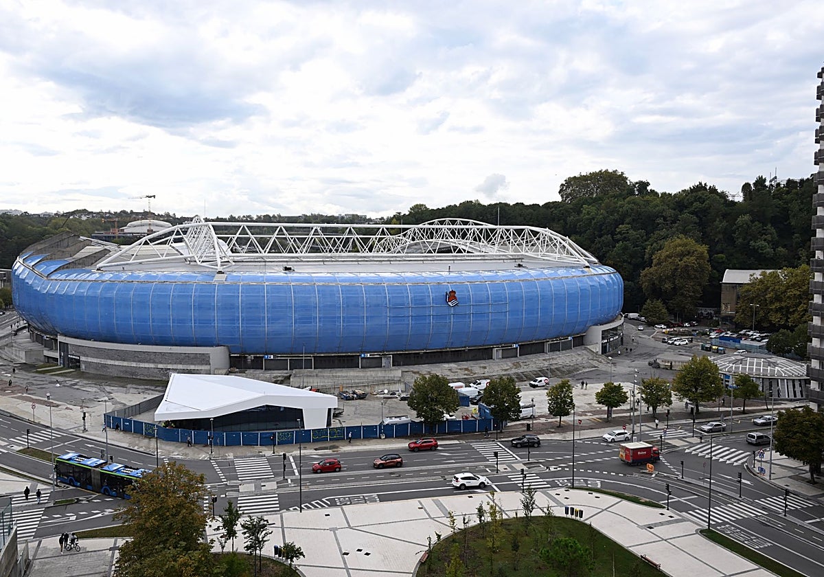 Anoeta estrena el segundo vestíbulo del Topo: así se redistribuirán los viajeros al terminar los partidos de la Real y los conciertos