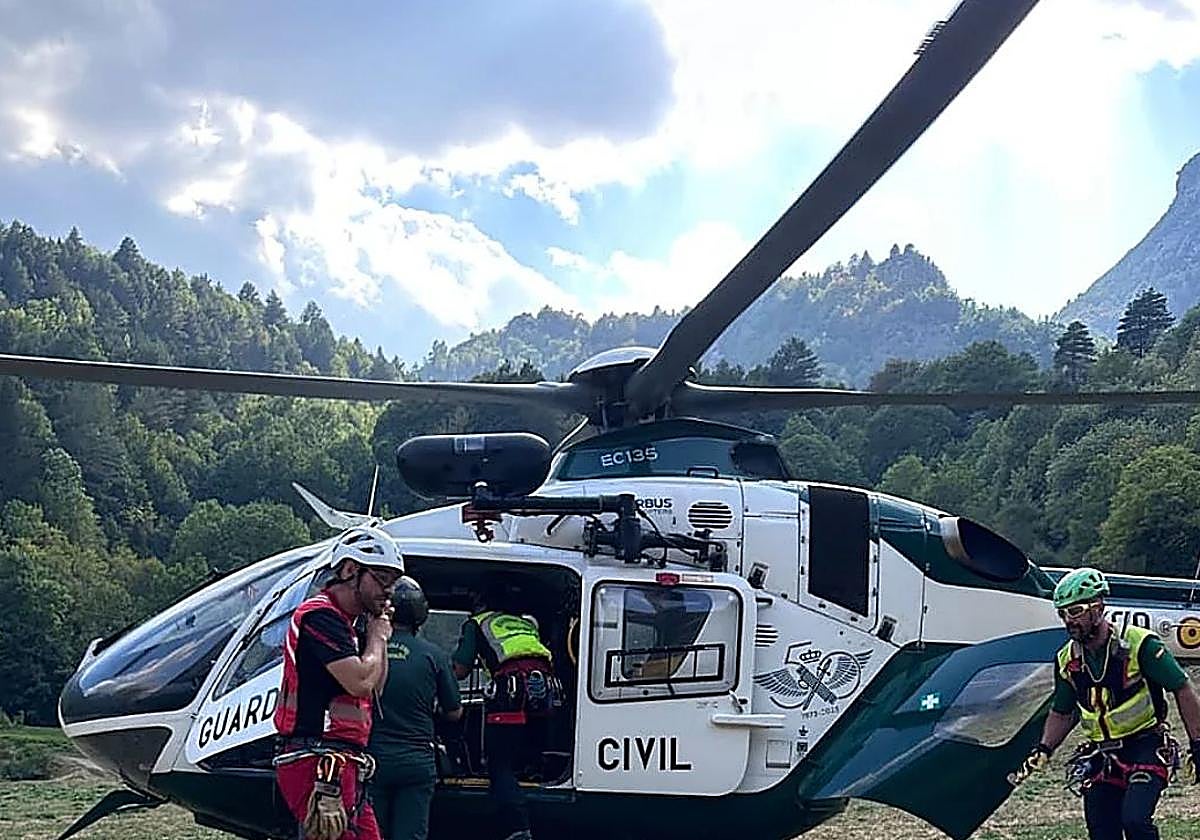Rescatado un donostiarra tras sufrir un posible infarto en el Pirineo aragonés