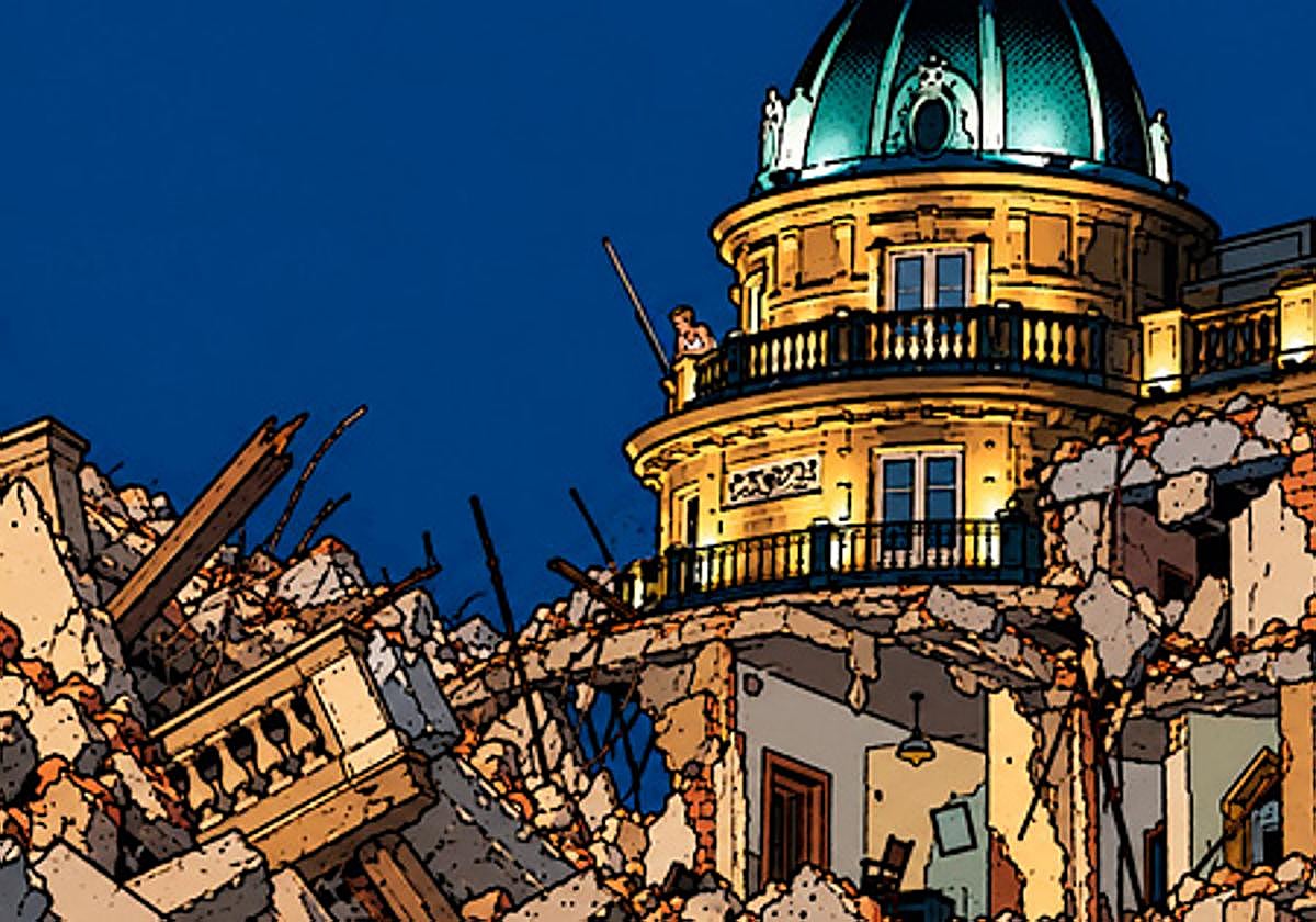Brad Pitt observa desde su habitación los efectos del terremoto de simpatía de magnitud 9 que ha generado en Donosti
