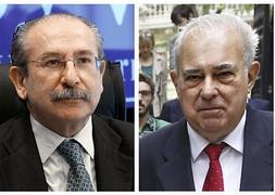 Rivero (i), y Loureda (d), expresidentes de Sacyr. / Efe