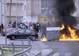 Disturbios del pasado 10 de enero en Melilla. / Archivo