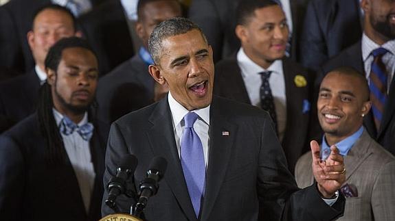 Barack Obama, en una conferencia en la Casa Blanca 