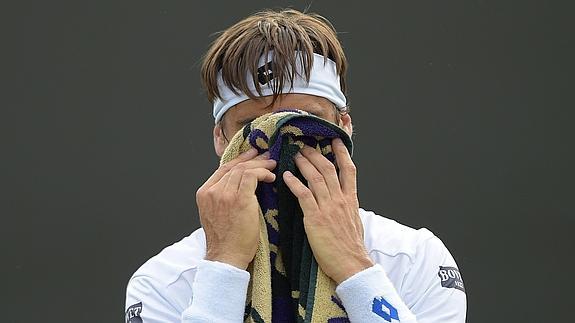 Ferrer, durante el partido ante Kuznetsov. 