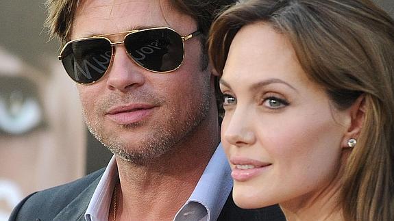 Brad Pitt y Angelina Jolie. 
