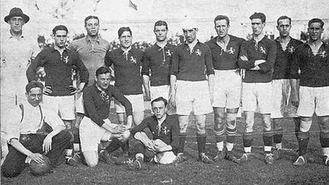Foto de la selección española de 1920