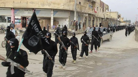 Combatientes de Estado Islámico.