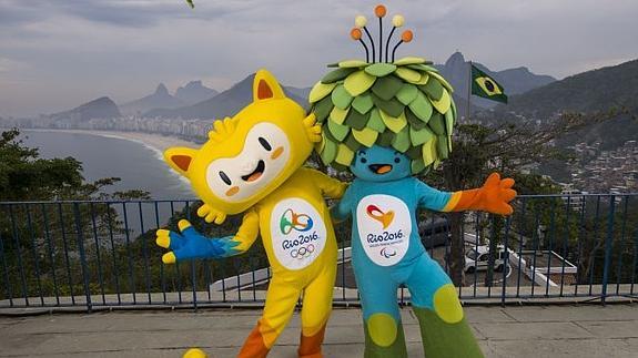Las mascotas de Río 2016. 