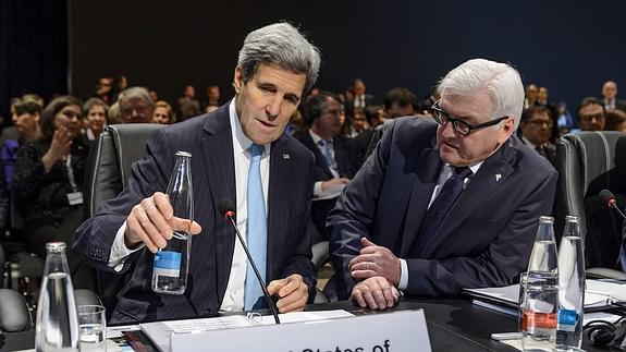 John Kerry, durante la reunión de la OSCE. 