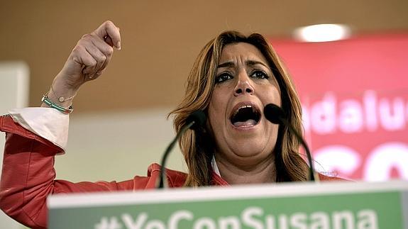 La candidata del PSOE-A a la Junta, Susana Díaz. 