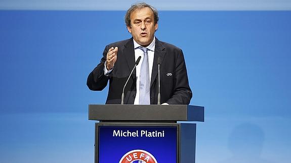 Platini, en el congreso de Viena. 