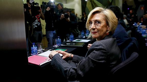 La portavoz de UPyD, Rosa Díez. 