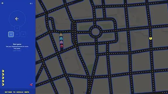 Pac-Man recorre las calles del mundo con Google Maps