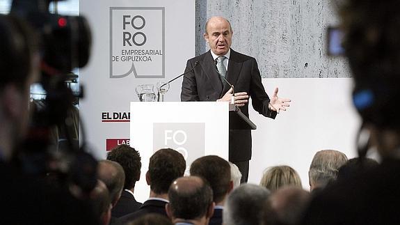 El ministro de Economía, Luis de Guindos.