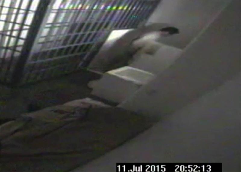 Imagen del vídeo de la fuga de 'El Chapo'. 