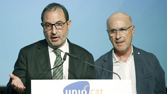 Ramon Espadaler, junto a Josep Antoni Duran Lleida.