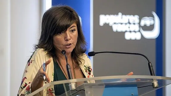 La secretaria general del PP vasco, Nerea Llanos.