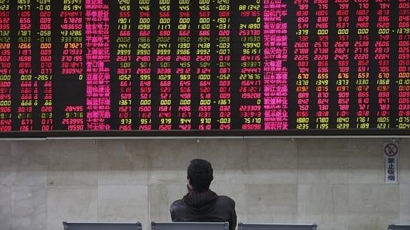 La Bolsa de Shanghái, hoy.