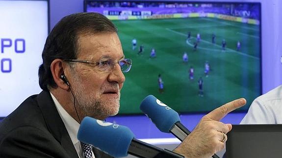 Mariano Rajoy, en el programa Tiempo de Juego de la Cope. 