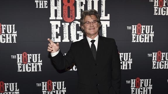 El actor Kurt Russell posa durante el preestreno de la película 'Los odiosos ocho'.