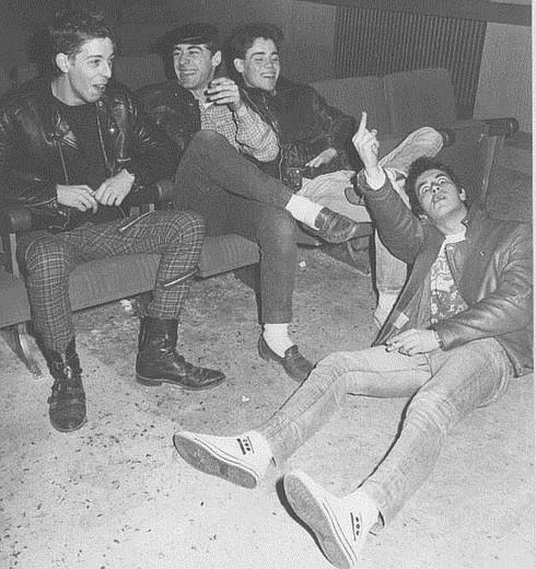El grupo, en una foto de 1984.