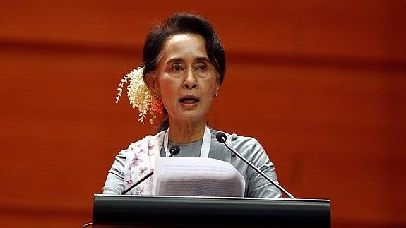 Aung San Suu Kyi. 