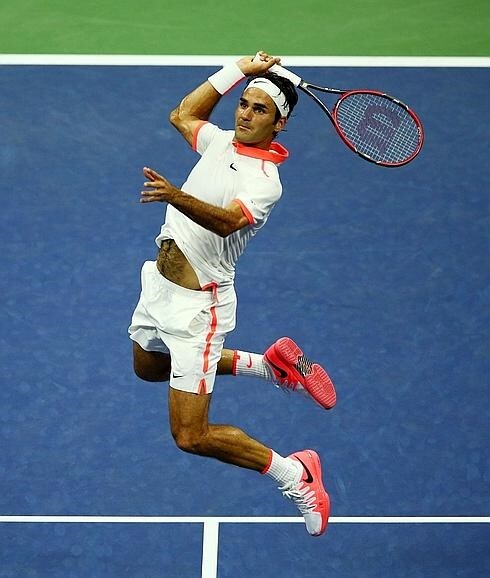 Federer, durante un partido en el Abierto de Estados Unidos. 